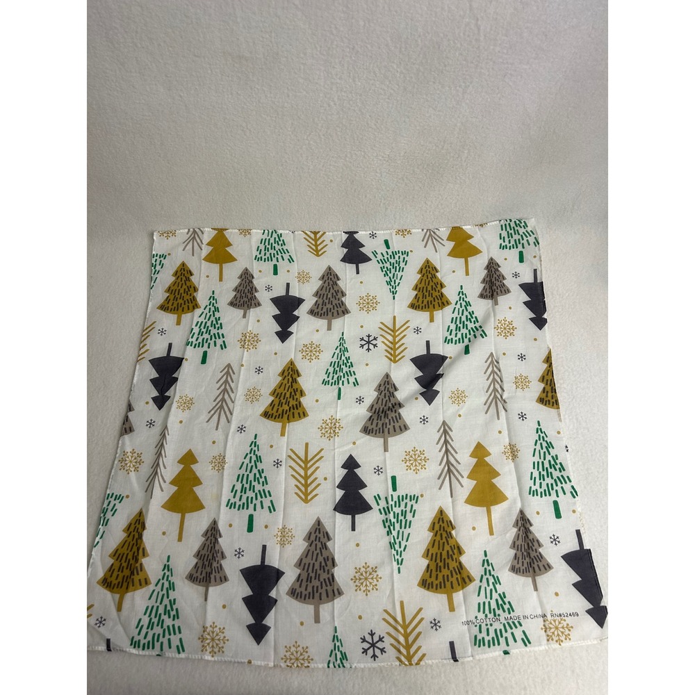 Holiday Winter Forest Unbranded OS White Christmas Tree Cotton Bandana